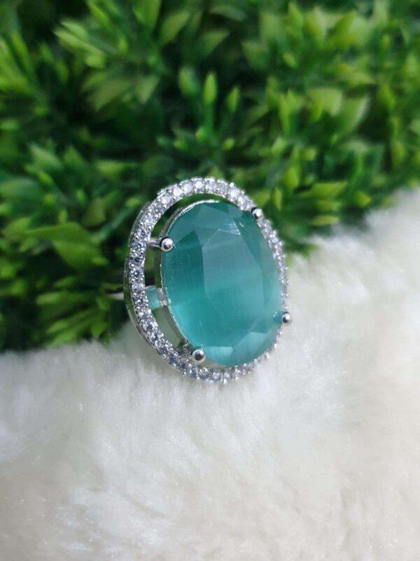 Aqua Green Ring