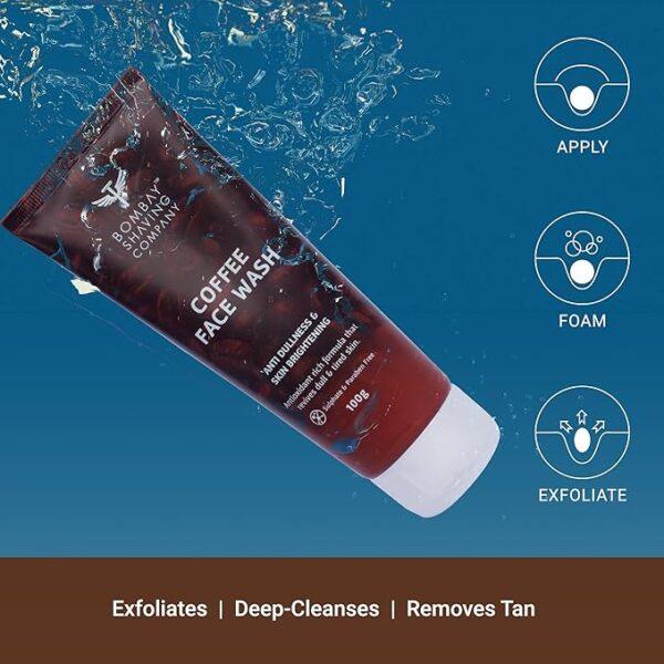 Bombay Shaving Co Coffee Face Wash for Men & Women - Deep-Cleanses, De-Tans & Blackhead Removal | Made in India Bombay Shaving Co Coffee Face Wash for Men & Women - Deep-Cleanses, De-Tans & Blackhead Removal | Made in India