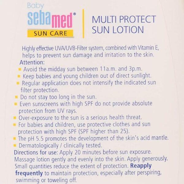 Baby Sebamed - Bottle of 200 ml Sun Lotion